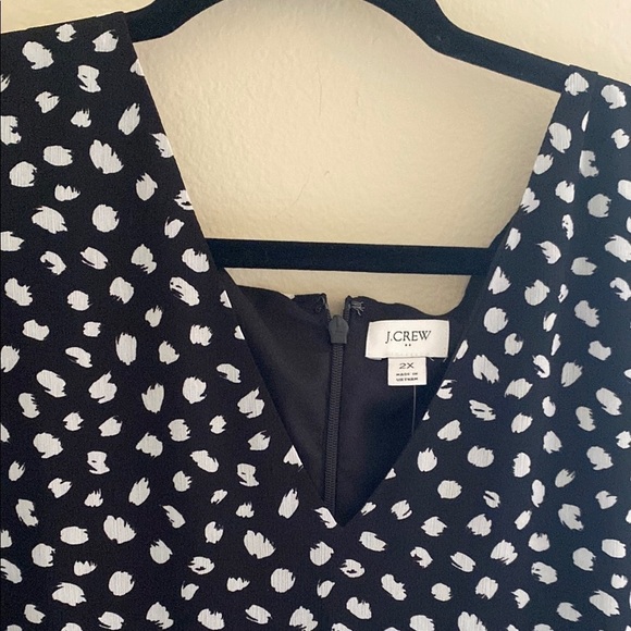 NWT J Crew Long Sleeved Black Maxi Dress size 2X - Picture 4 of 10